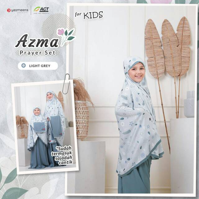 Mukena Rayon Twill Premium "Azma prayer set" Printing Ekslusif Yasmeera