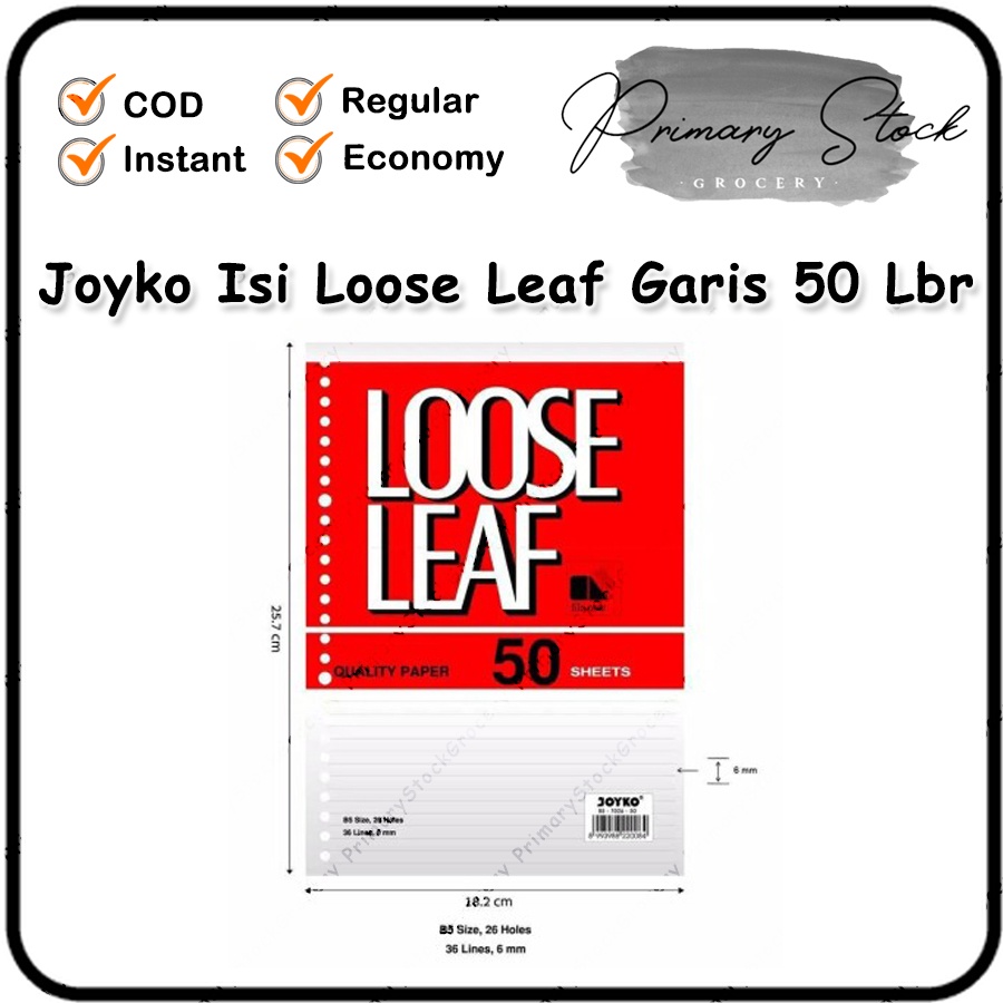 

Loose Leaf B5 Isi Refill Kertas Binder File Note Bergaris Garis Isi 50 Lembar