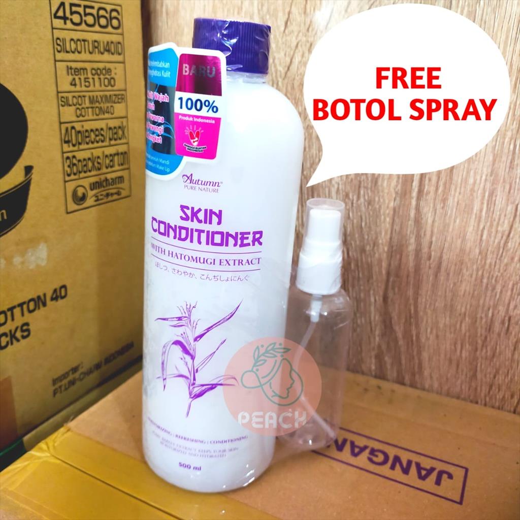 AUTUMN SKIN CONDITIONER WITH HATOMUGI EXTRACT 500ml + BOTOL SPRAY