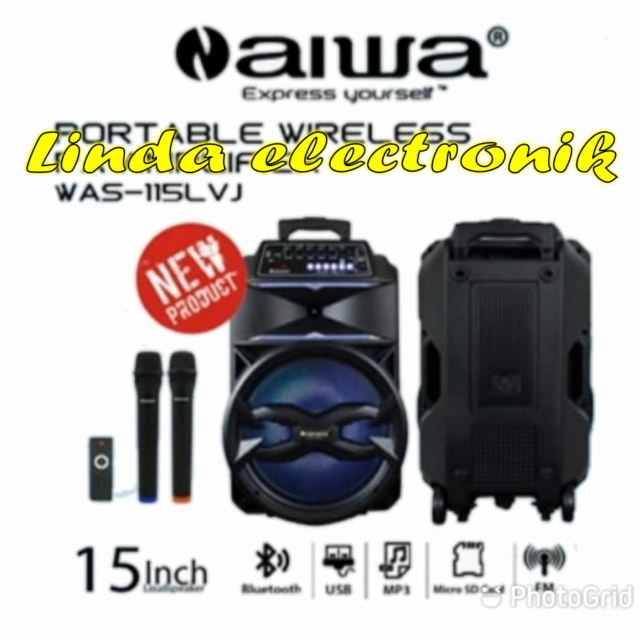 speaker portable naiwa aiwa 115lvj naiwa aiwa 115 lvj 15 inch