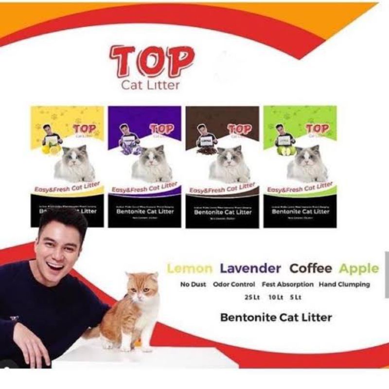 Pasir Kucing Top 5L Gumpal Wangi