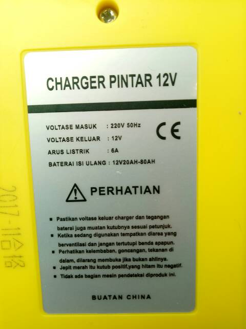 Battery Charger Sunpro 12V 6A /  Casan Aki Mobil Dan Motor