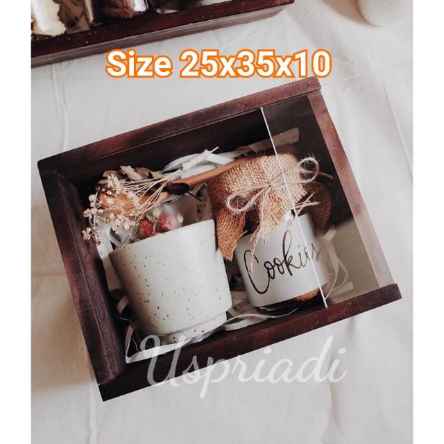 

GIFT BOX KAYU 25x35 KOTAK HANTARAN PERNIKAHAN KOTAK SESERAHAN MAHAR HAMPERS PARCEL BOX KAYU SOUVENIR