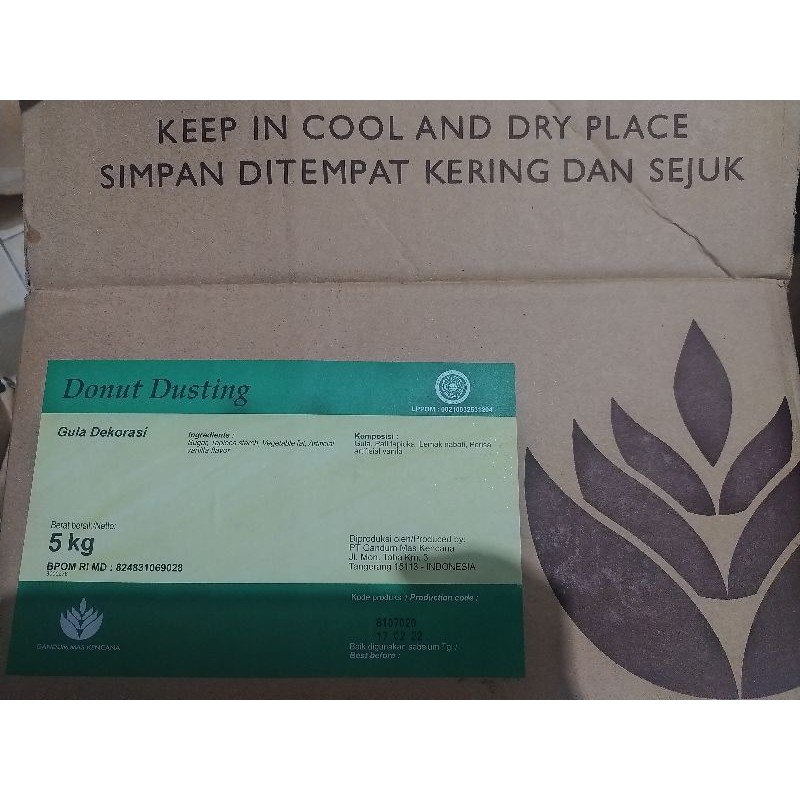 

Dusting donut gandum mas kencana repack