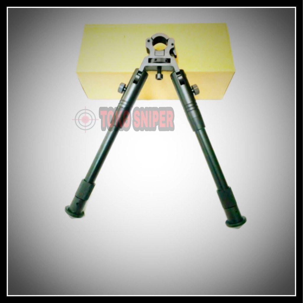 BIPOD JEPIT LARAS PENYANGGA KAKI SENAPAN bipot laras model jepit panjang max 30 cm
