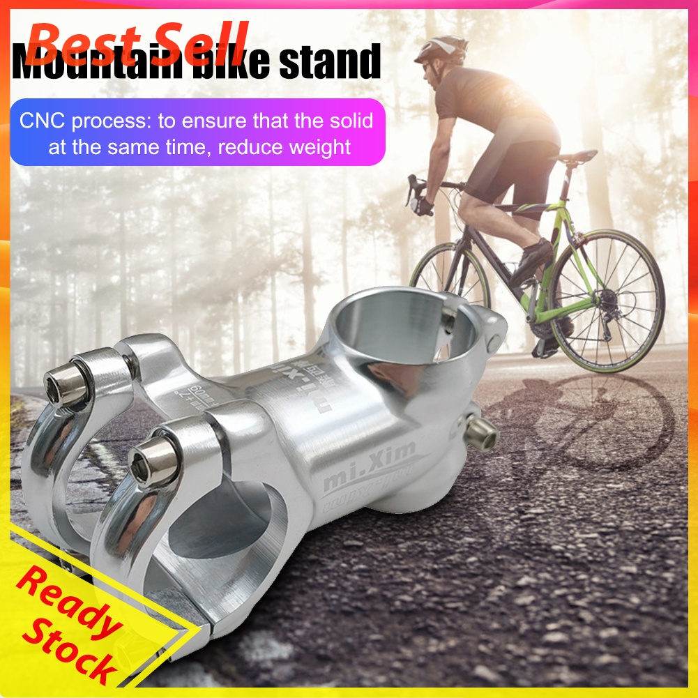 Aluminum Alloy MTB Road Bike Stem Ultralight Bicycle Handlebar Stem Silver