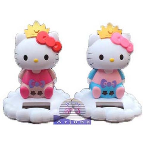 solar tenaga surya hello kitty duduk 12cm