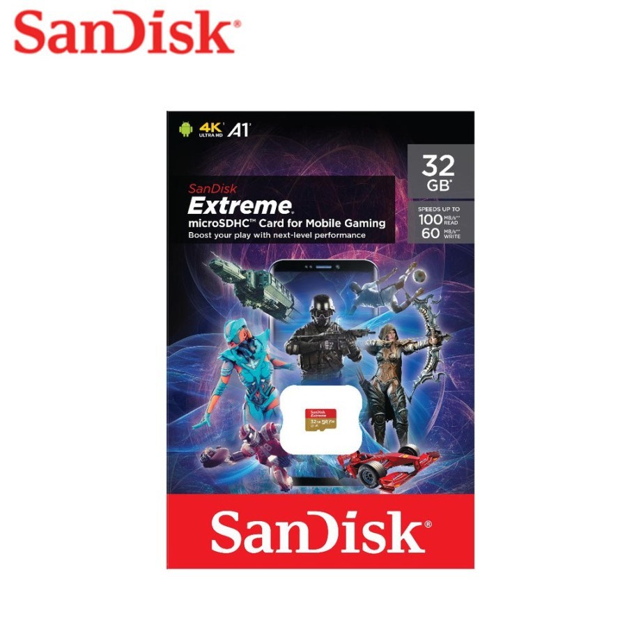 Memory SanDisk MicroSD Extreme 32GB 100MB/s A1