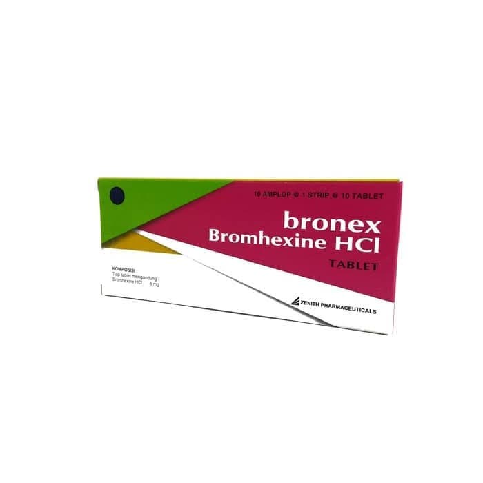 BRONEX TABLET 8MG OBAT BATUK PER STRIP 10 TABLET