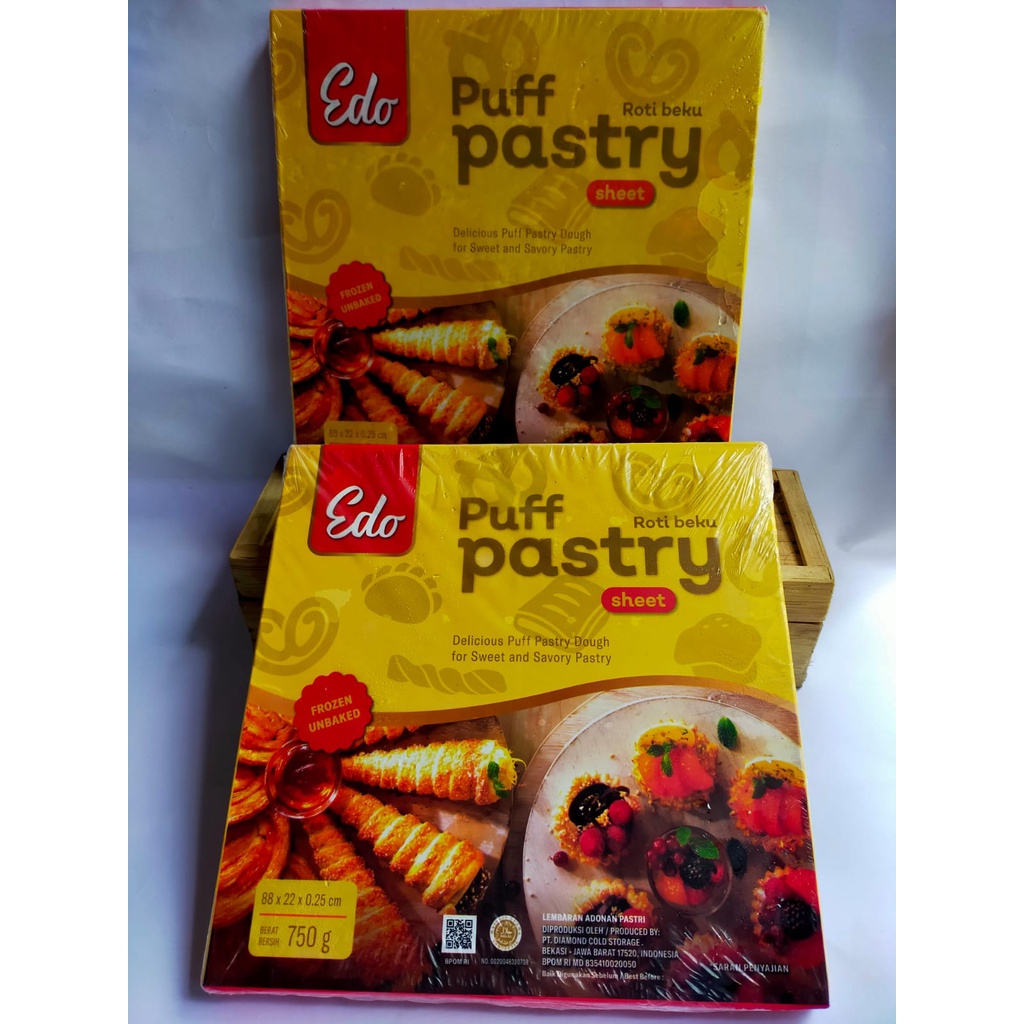 

PROMO Puff Pastry Sheet Edo 750 g Halal Free Bubble Wrap Dan Dus Tebal