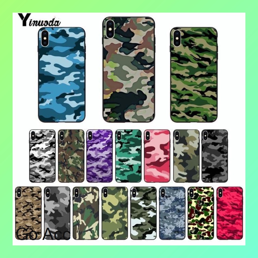 Softcase Silikon Army Tentara Random Samsung A7 2018 A9 2018 J4+ Plus J6+ Plus Pocophone F1 Realme 2 Pro A3s C1 Realme 2 J2 Core V11 Pro Oppo K1 Redmi Note 6 Pro Vivo Nex s