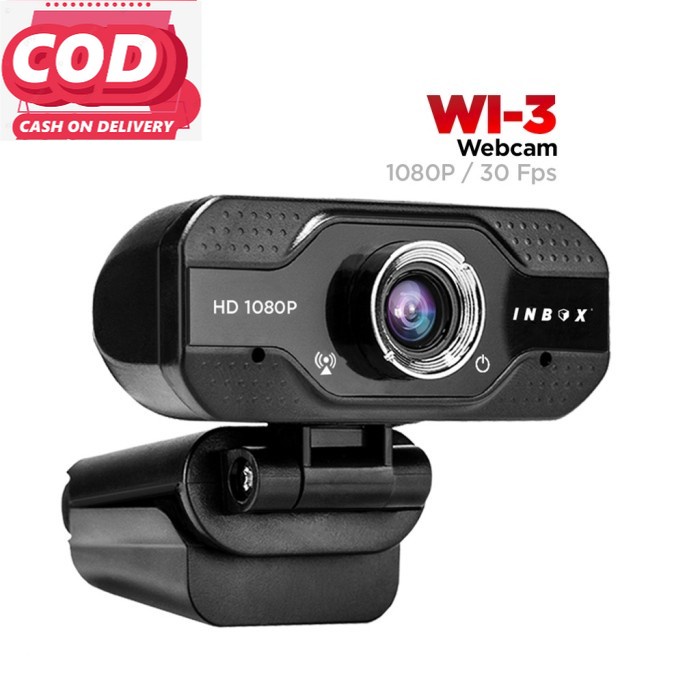 WEBCAM INBOX WI-3 HD 1080 MIC ADJUSTABLE STAND PC LAPTOP / KAMERA PC / KAMERA ,LAPTOP / KAMERA KOMPU