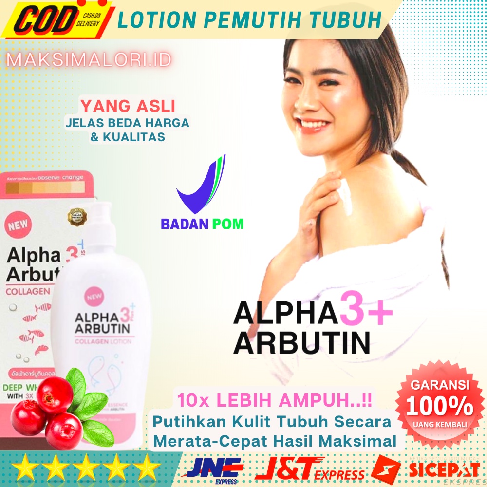 Lotion Pemutih Badan Ampuh Permanen Bpom Cream Krim Pemutih Badan Aman Alpha Arbutin 3 Plus Collagen
