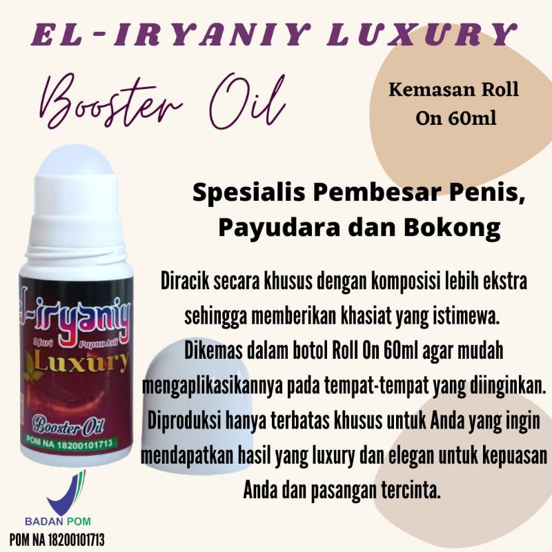 Minyak Oles El Iryaniy Luxury Spesialis Pembesar P3nis, Payudara dan Bokong
