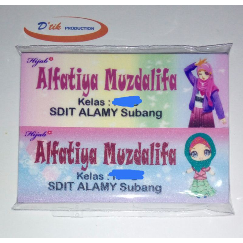 

Stiker Nama Karakter