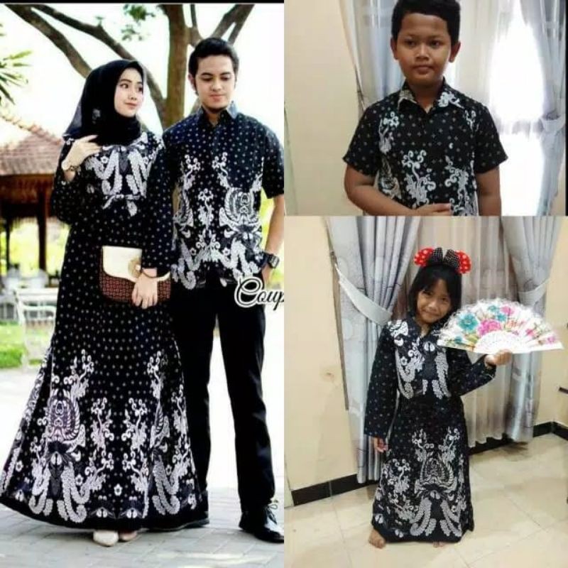 Sarimbit Keluarga 2024 Lebaran New Series Baju Batik Couple keluarga Terbaru Pasangan Ayah Ibu Dan Anak Gamis Gurita Putih Sania Ruflle Seragam Kondangan Model Elegan Mewah Modern Kekinian Termurah Di Shopee