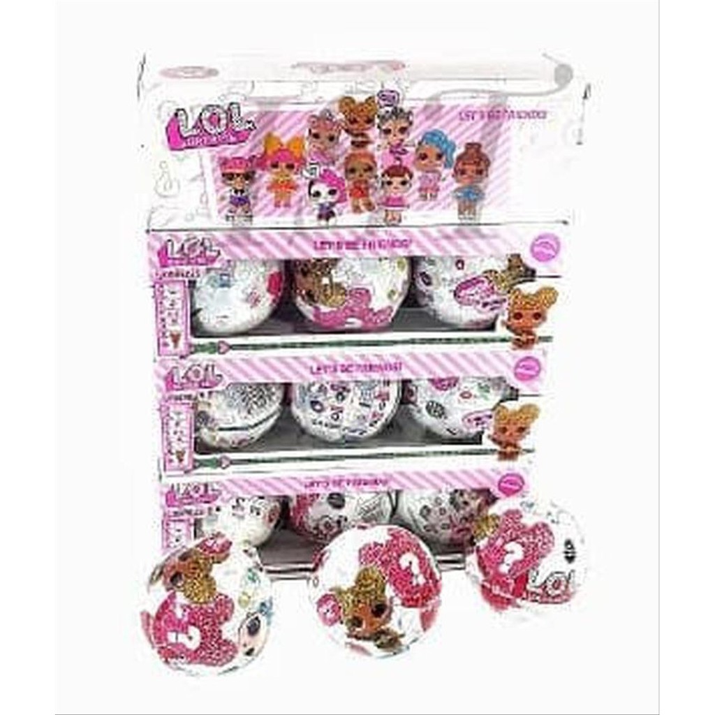 Set 3Pcs Surprise Egg LOL Besar Baby Telur Kejutan Mainan Anak Kado