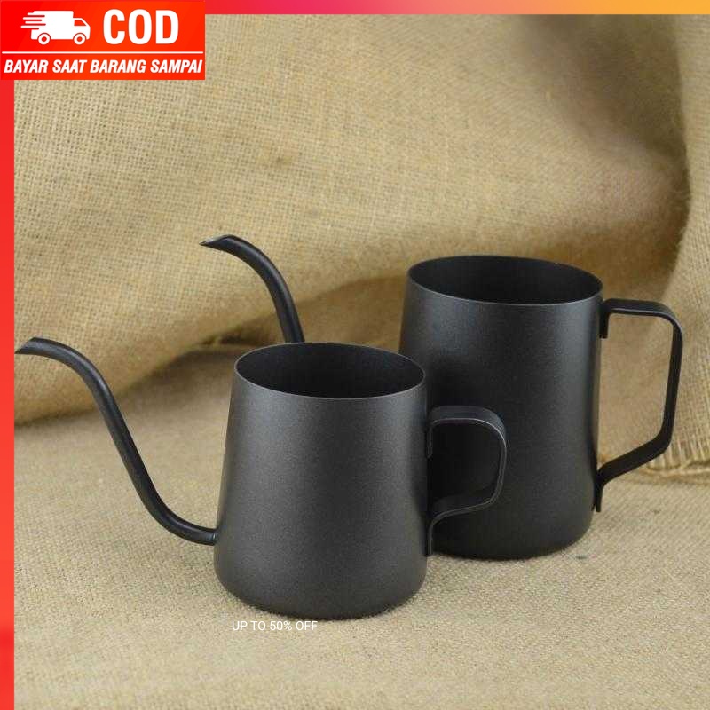 (100% BARANG ORI) One Two Cups Teko Pitcher Kopi Teapot Kettle Cup Stainless - AA0050