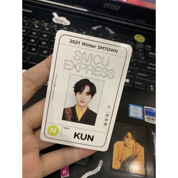 BOOKED BY : @dindamanda22 PHOTOCARD PC OFFICIAL KUN WAYV 2021 WINTER SMTOWN PASSCARD SMCU EXPRESS