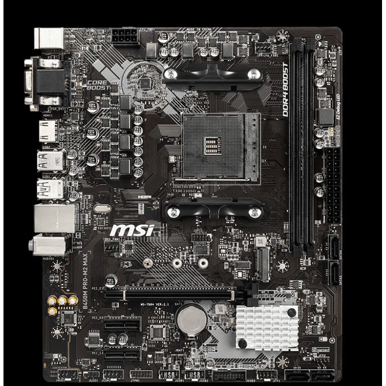 Msi B450m Pro M2 Max Motherboard Amd Am4 Shopee Indonesia