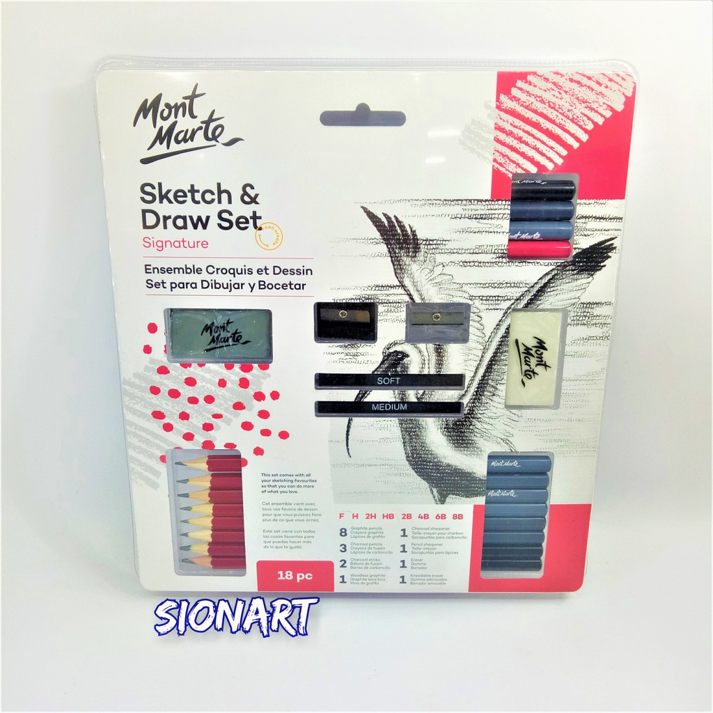 

Mont Marte Sketch & Draw Set 18pc