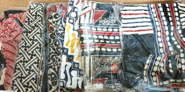 Atasan Batik Solo Wanita Kartini Line Soft Warna Blue  Red Dan Black Catton Cap