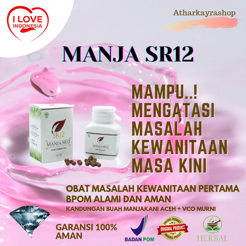 Perawatan Wanita Perapat miss v Pelancar haid herbal MANJAKANI SR12 BUTIR