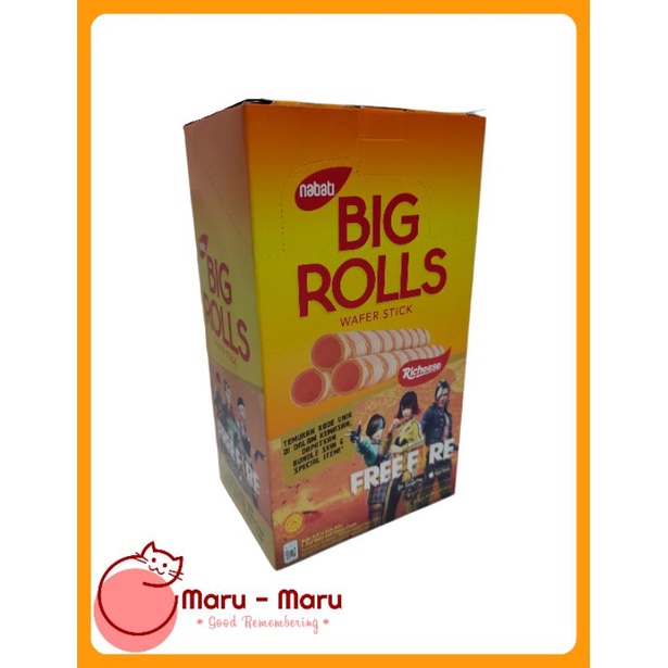 

Nabati Big Rolls Wafer Stick isi 20 Rasa Keju dan Cokelat