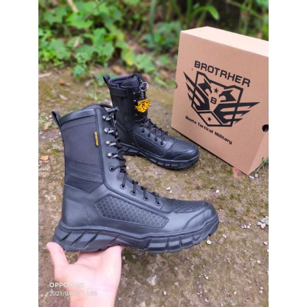 SEPATU PDL KULIT SAPI [ORIGINAL BROTERHER] POLRI TNI DAMKAR SATPAM SATPOLPP BPBD BROTHER BANDUNG