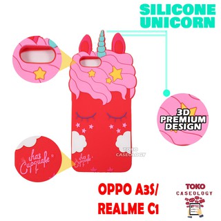 Harga Hemat Termurah Case Real Me C1/Oppo A3s Unicorn