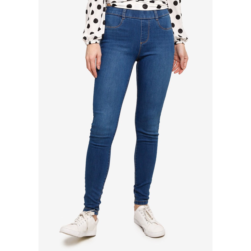 Dazina Celana Leging Jeans Navy Wanita