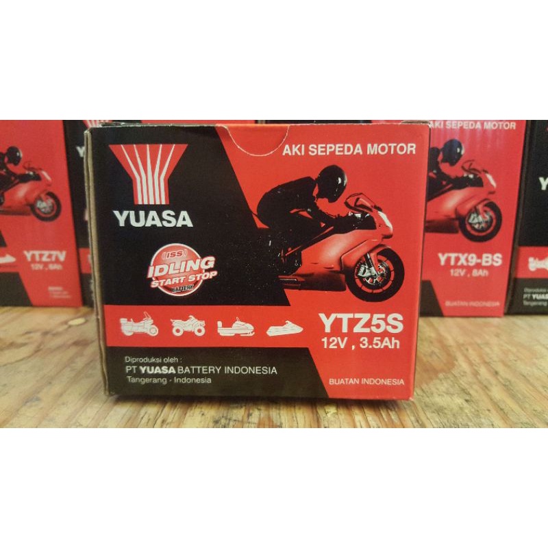AKI MOTOR KERING HONDA BEAT YUASA  YTZ5S ORIGINAL