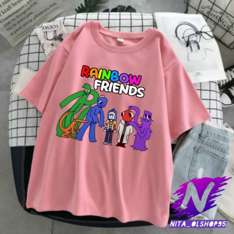 rainbow friends game Roblox kaos anak rainbow friends terbaru premium baju kaos atasan anak