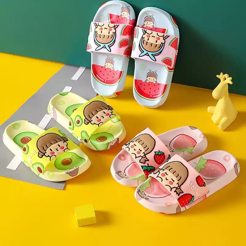 Sandal Selop Anak Perempuan Import Chibi Motif Buah Winola Collection WNL 009-13