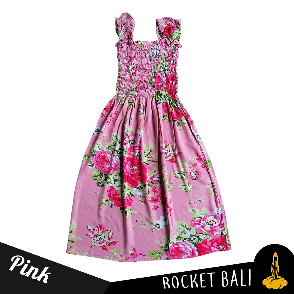 Daster Bunga Kerut Dada Anak Remaja 10-13 Tahunan - Daster Remaja Kekinian