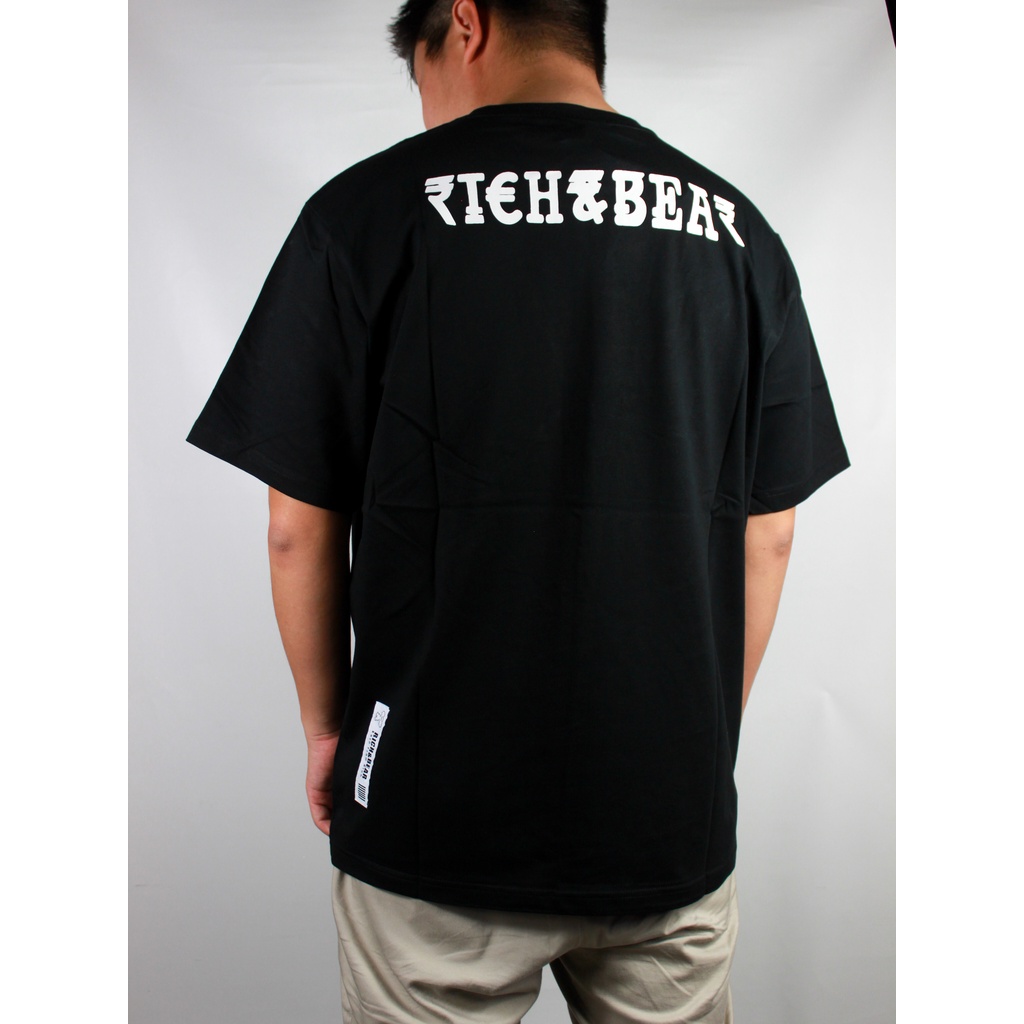RIC Ricky is Clown Richbear Gradient Black Tee 100% Original