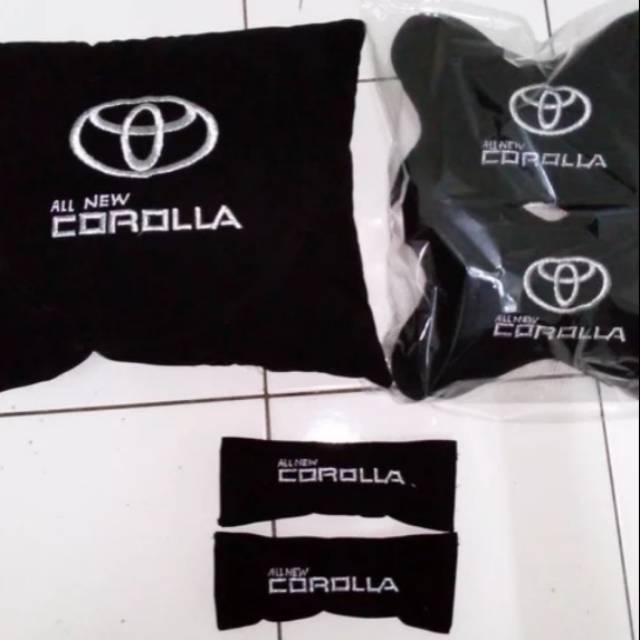 Bantal mobil aksesoris interior carset all new corolla