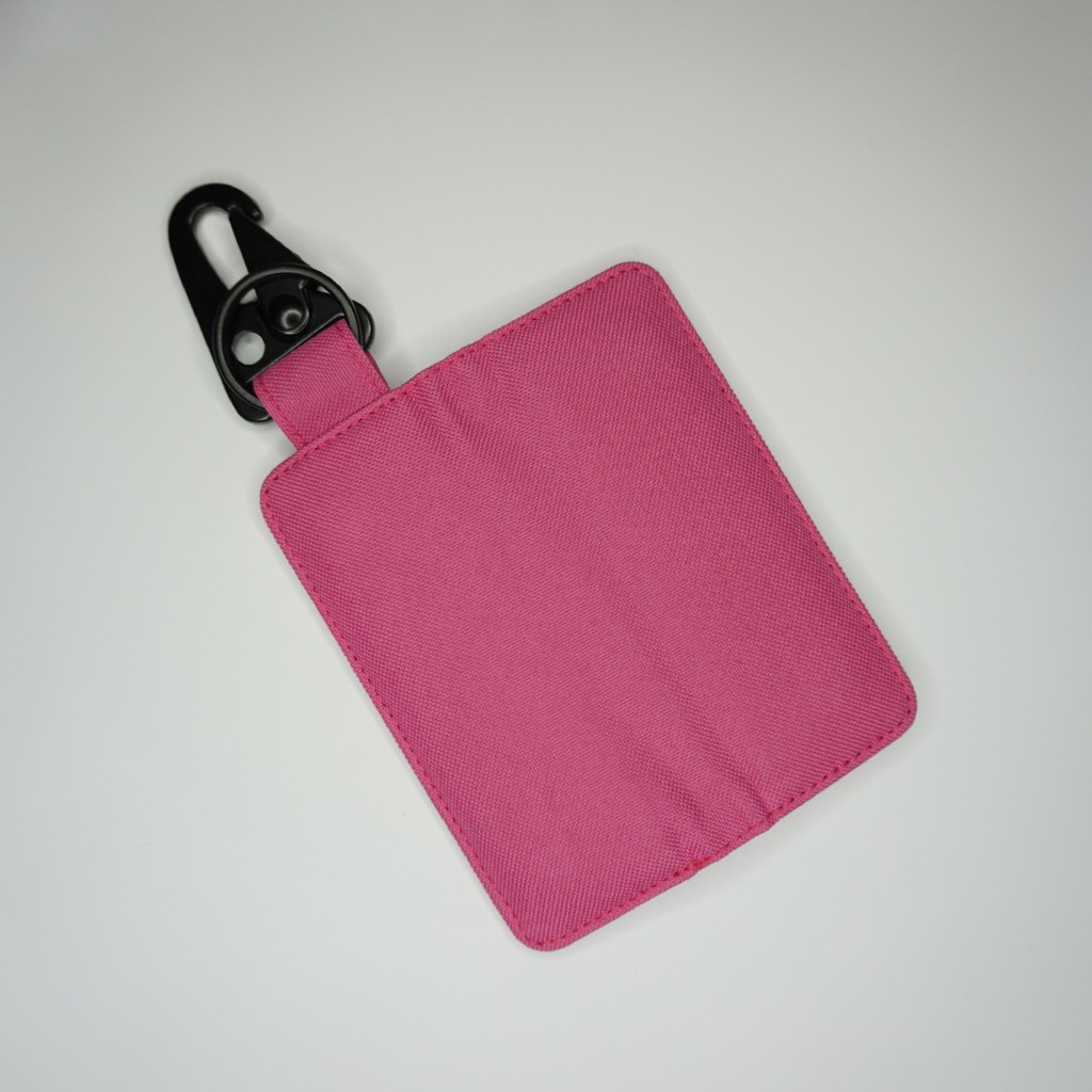 Gantungan Kunci Mobil Motor / Carabiner / Dompet STNK Slim / Warna Pink - UGCB0016