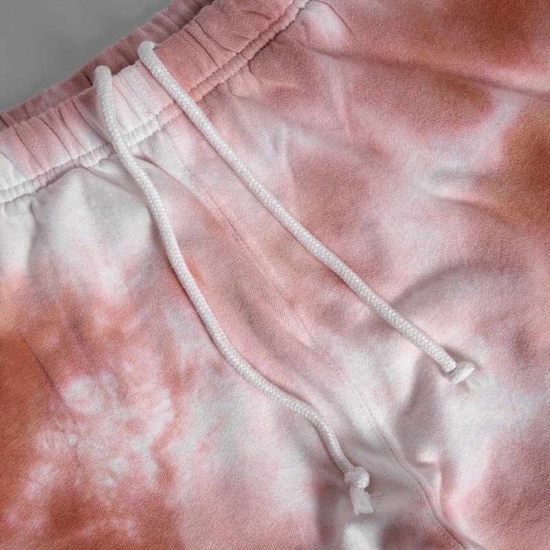 CHMPN Lightweight Dyeing Jogger Pants Peach