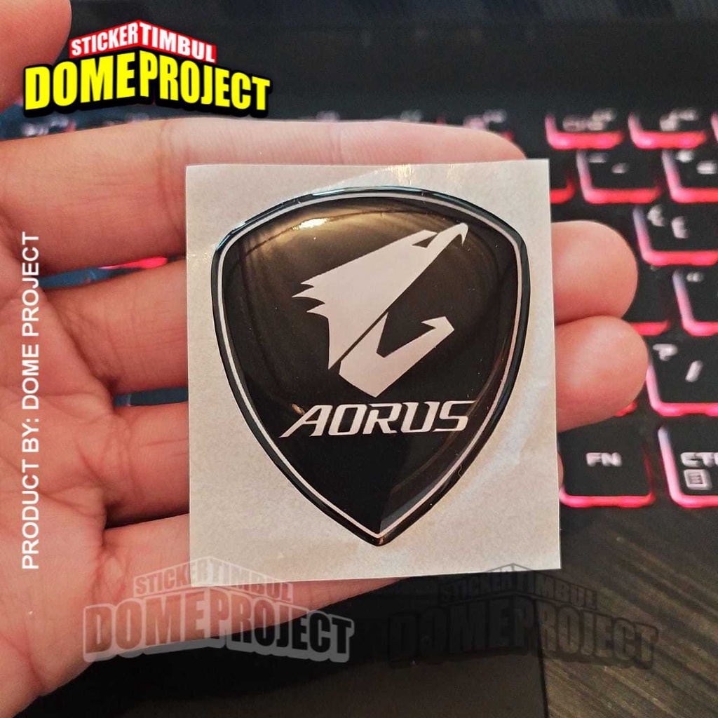 AORUS BADGE STIKER KOMPUTER STIKER PC GAMING AKSESORIES PC GAMING