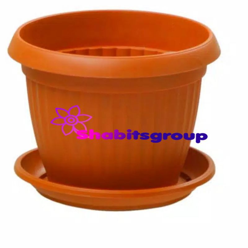 pot claris merah bata size 30