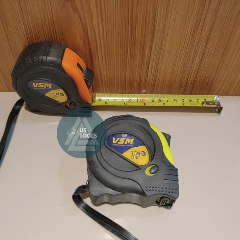 Meteran 7,5M Tukang Bangunan Roll 7,5 Meter 7,5 M Jaket Measuring Tape Rol Meter