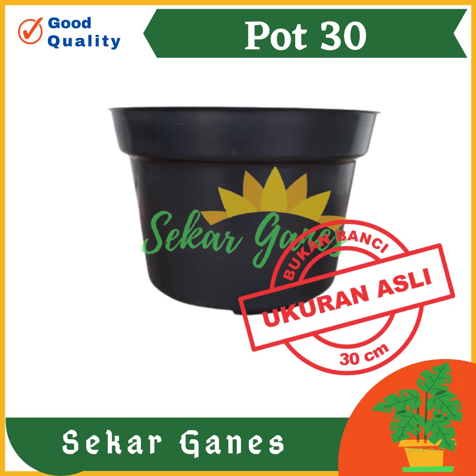 Pot 30 Hitam Pot Tanaman Hias Pot 30 Cm Hitam Tebal Murah Grosir Bibit Pot Bunga Hitam Pot 30 Murah