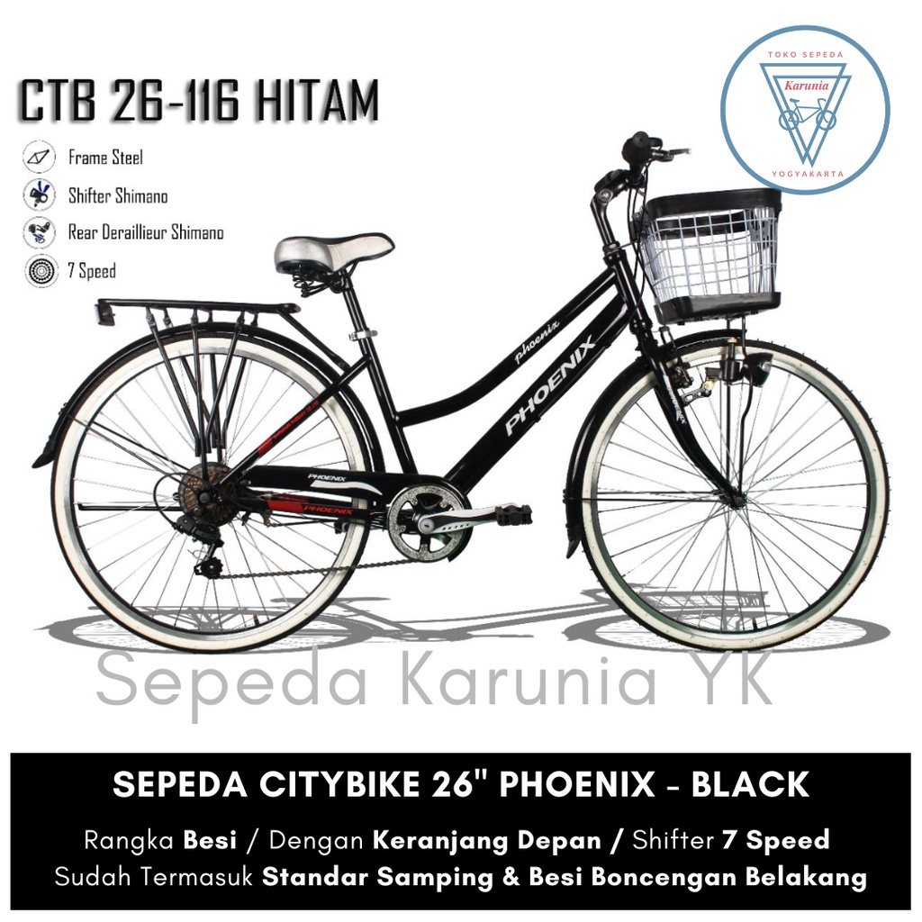 Sepeda Phoenix 26” - Citybike CTB 116 MX 7 speed