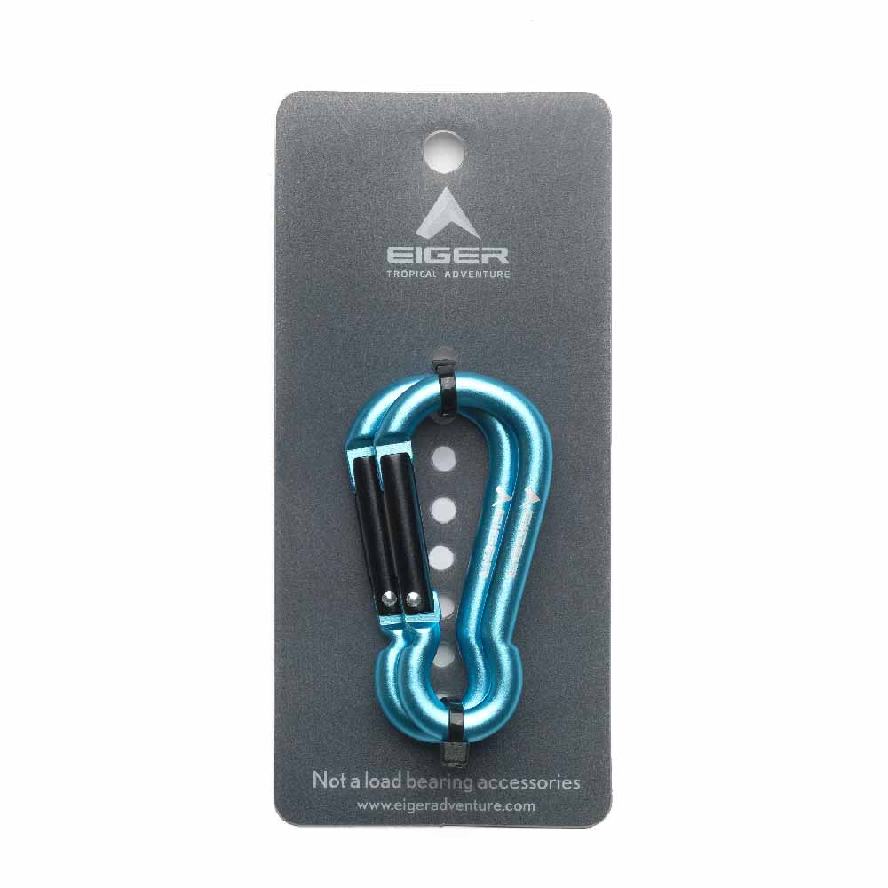EIGER 6 MM PEAR SHAPE CARABINER 2 PC KEYCHAIN