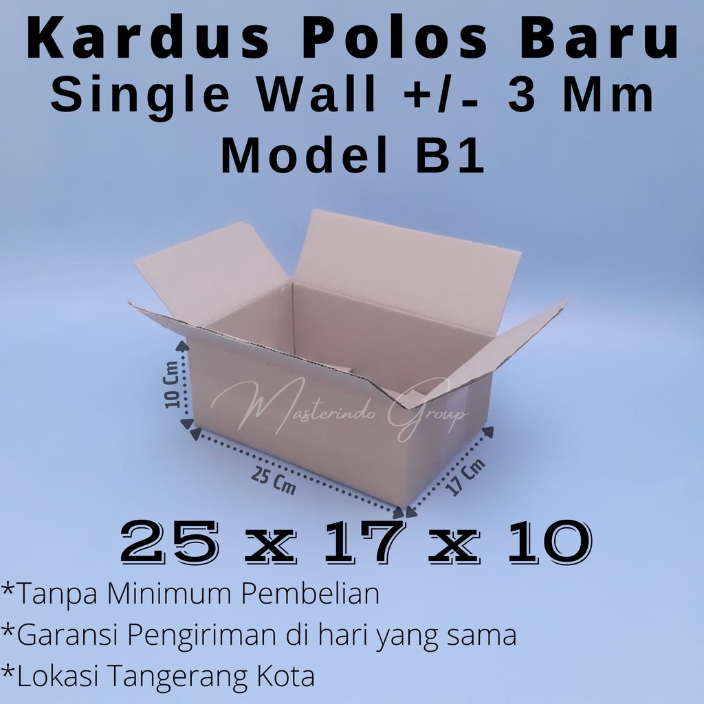 

Kardus | Box | Karton Polos 25x17x10 Cm