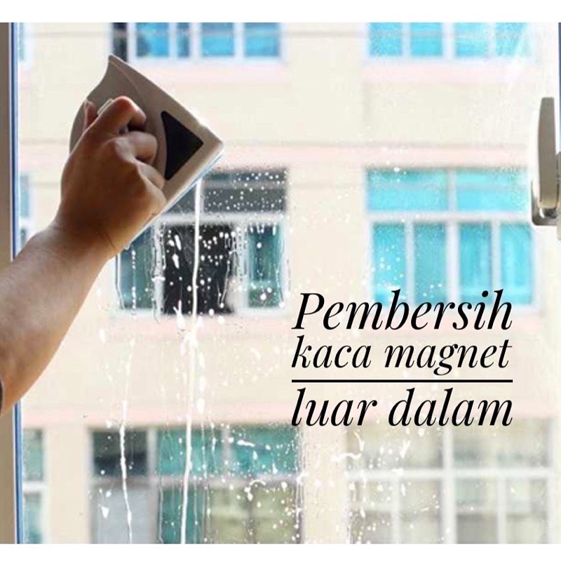 Pembersih kaca magnetik 2in1