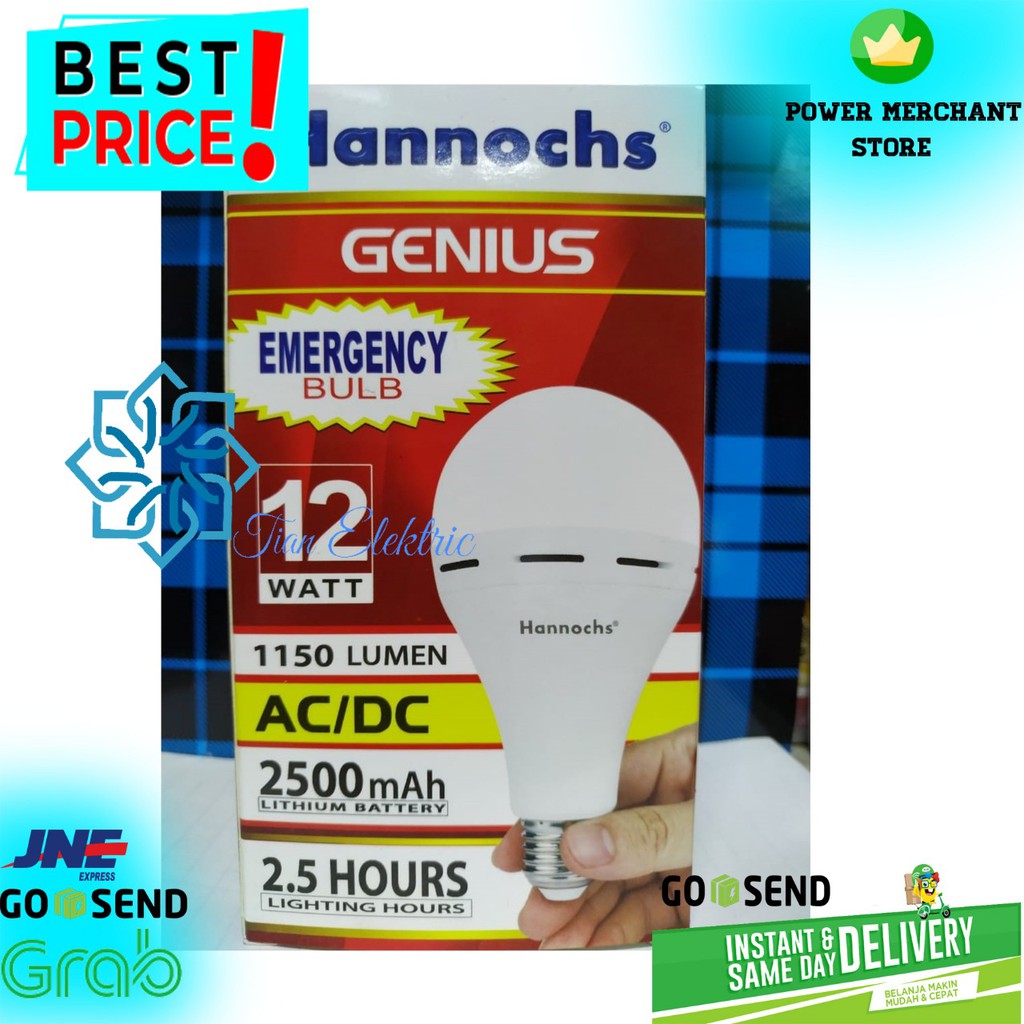 HANNOCHS GENIUS LED 12 Watt AC/DC (Emergency Light)