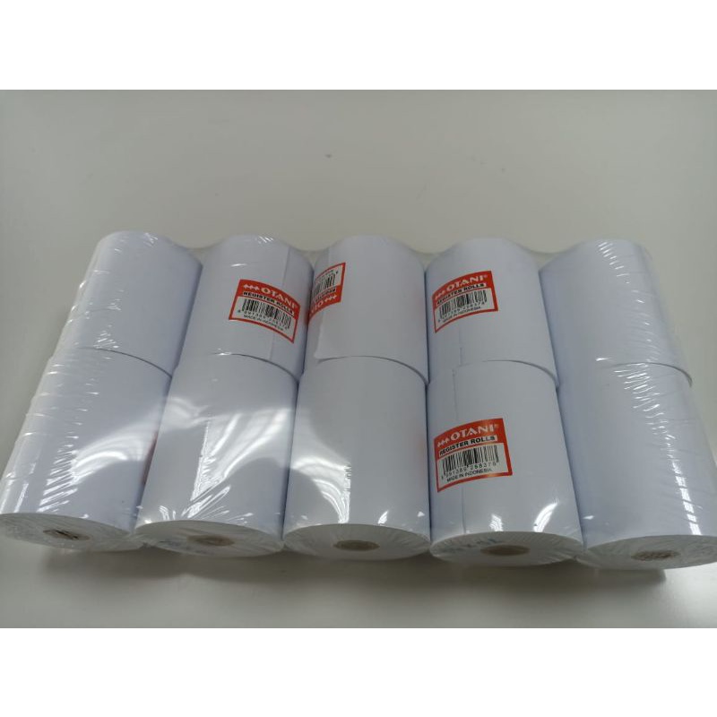 

Kertas Struk Kasir Telstrook Telstruk Otani 1 Ply Putih White 75x65 1 Pack 10 Roll