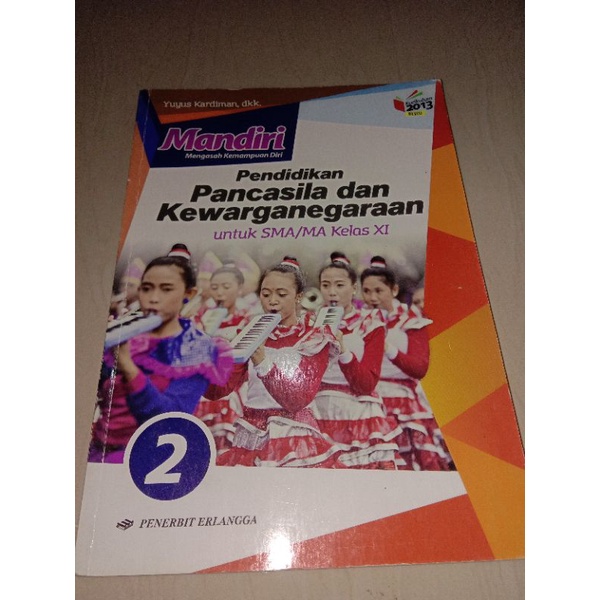 BUKU MANDIRI PPKN KELAS 11 SMA ERLANGGA BEKAS